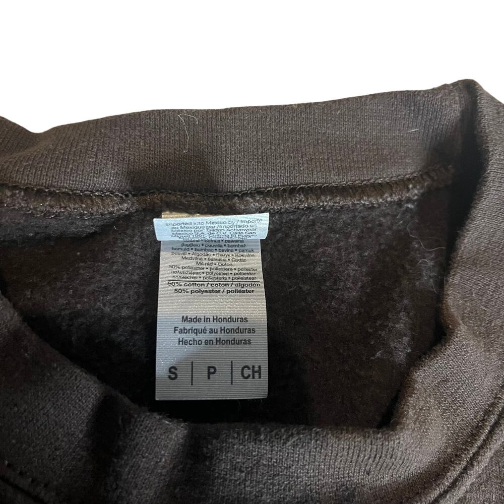 Nike Skeleton Embroidered Crewneck Dark Brown Cozy Graphic Sweatshirt Sz Small - Picture 7 of 8